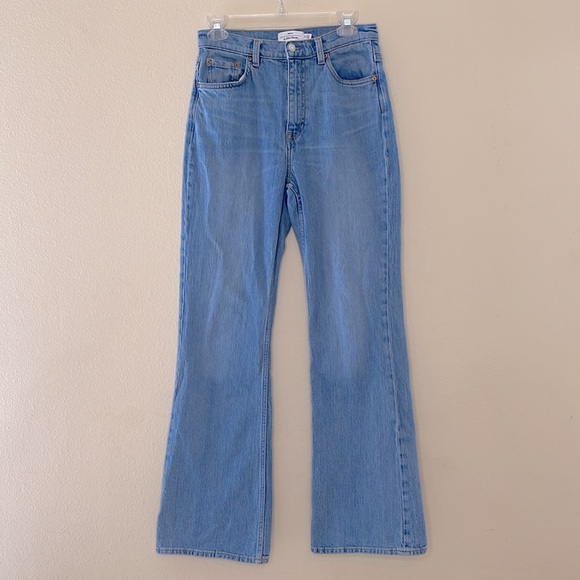 & Other Stories Mood Cut High Waisted Flare Jeans Sz 28 - Picture 2 of 7
